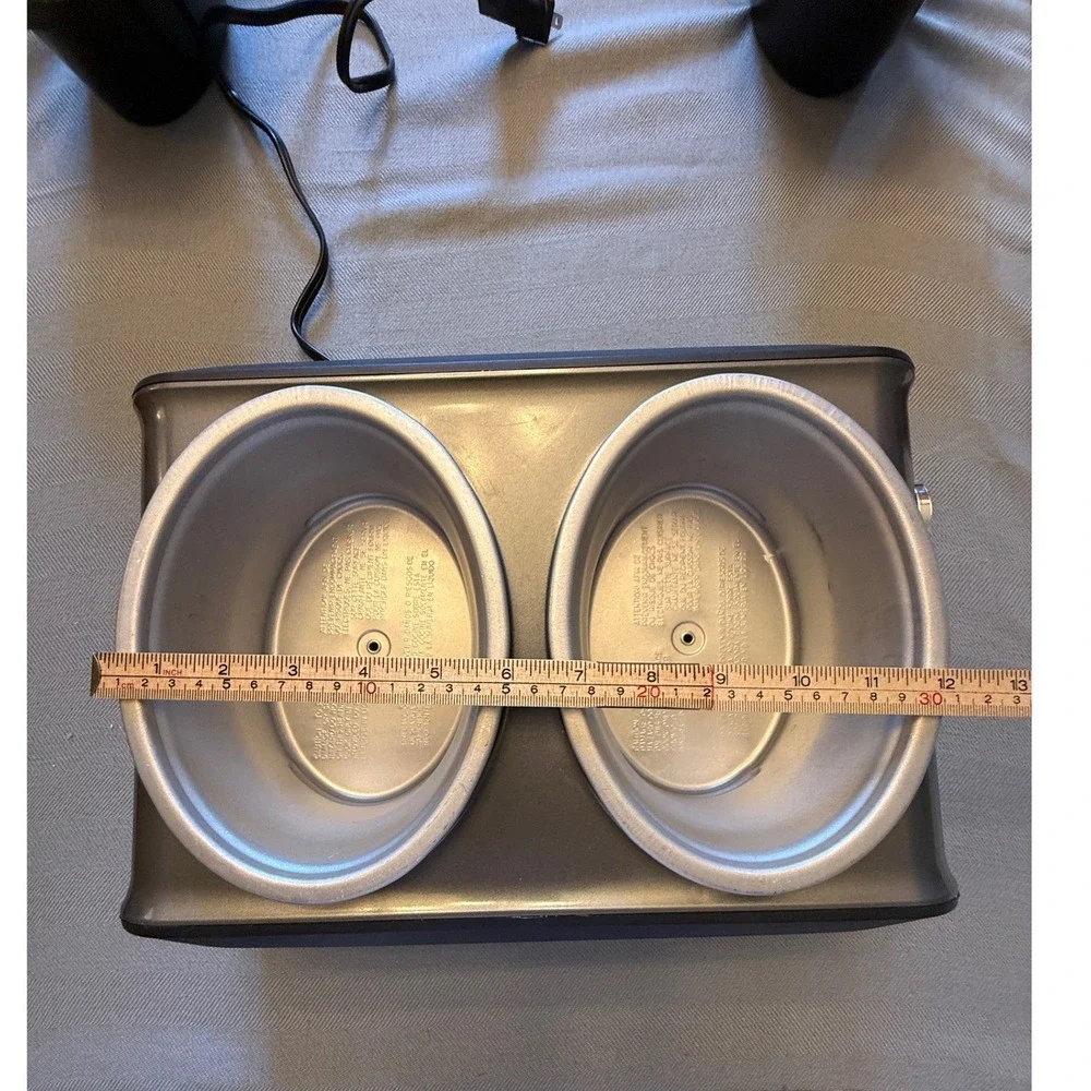 Crock-Pot Hook Up Connectable Entertaining System Double 1 Qt Slow Cooker Black